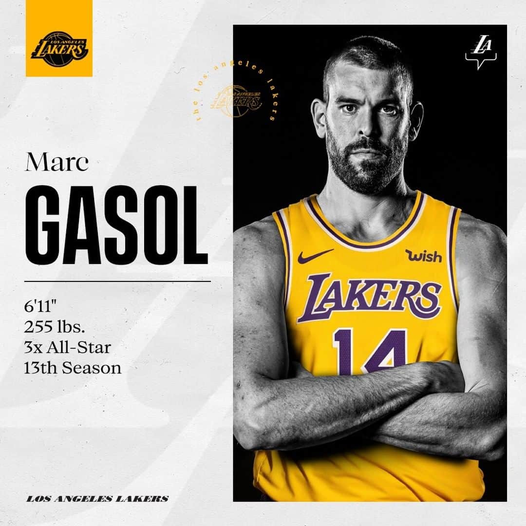 Los Angeles Lakersさんのインスタグラム写真 - (Los Angeles LakersInstagram)「OFFICIAL: Marc Gasol is a Laker 💛」11月25日 2時52分 - lakers