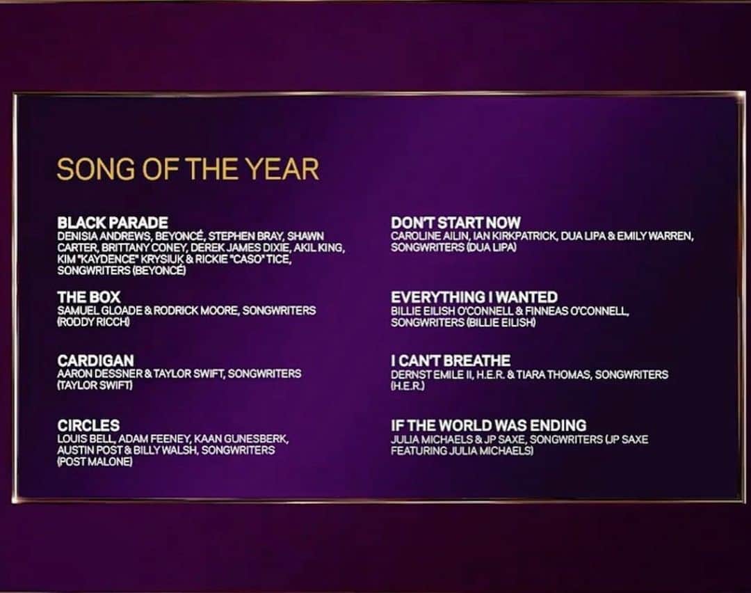 Julia Michaelsのインスタグラム：「Spent the morning finding this incredible news out that @jpsaxe and I have been nominated for song of the year! Such a special situation as not only are we nominated for one of my favorite songs I’ve ever been apart of, but I also got to write it with the most special human I’ve ever met. Thank you @recordingacademy and everyone that voted for us. 😭」