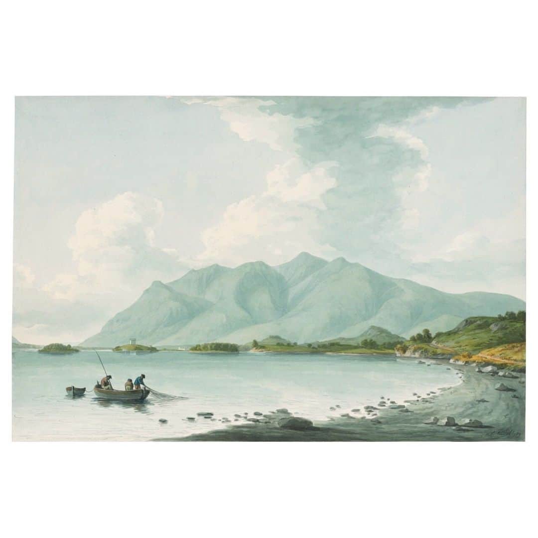 クリスティーズさんのインスタグラム写真 - (クリスティーズInstagram)「We are delighted to present '300 years of British Drawings', a sale offering a broad range of British drawings and watercolours from the 18th to 20th Centuries.⠀ .⠀ A featured highlight is 'Skiddaw from Lodore, Cumberland' (1789) by the watercolour landscape painter, John Warwick Smith.⠀ .⠀ The drawing is one of a Lake District series commissioned by John Christian Curwen (1756-1828), M.P. for Carlisle.⠀ .⠀ Skiddaw, just north of Keswick, is the sixth highest peak in England, and an instantly recognisable landmark in the area.⠀ .⠀ John Warwick Smith, O.W.S. (Cumberland 1749-1831, London), 'Skiddaw from Lodore, Cumberland', 1789. Estimate: £5,000-£8,000.⠀ .⠀ 300 Years Of British Drawings — 24 November - 8 December⠀ .⠀ #britishdrawings #classicweek #JohnWarwickSmith⠀」11月24日 18時52分 - christiesinc