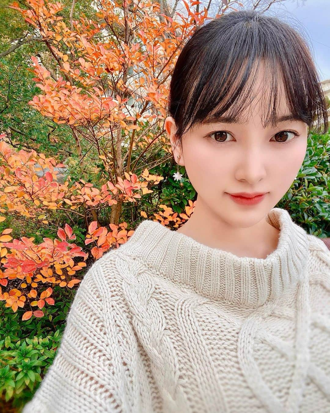 兒玉遥さんのインスタグラム写真 - (兒玉遥Instagram)「紅葉がとても綺麗🍁🍁🍁🖤」11月24日 19時04分 - haruka_kodama919