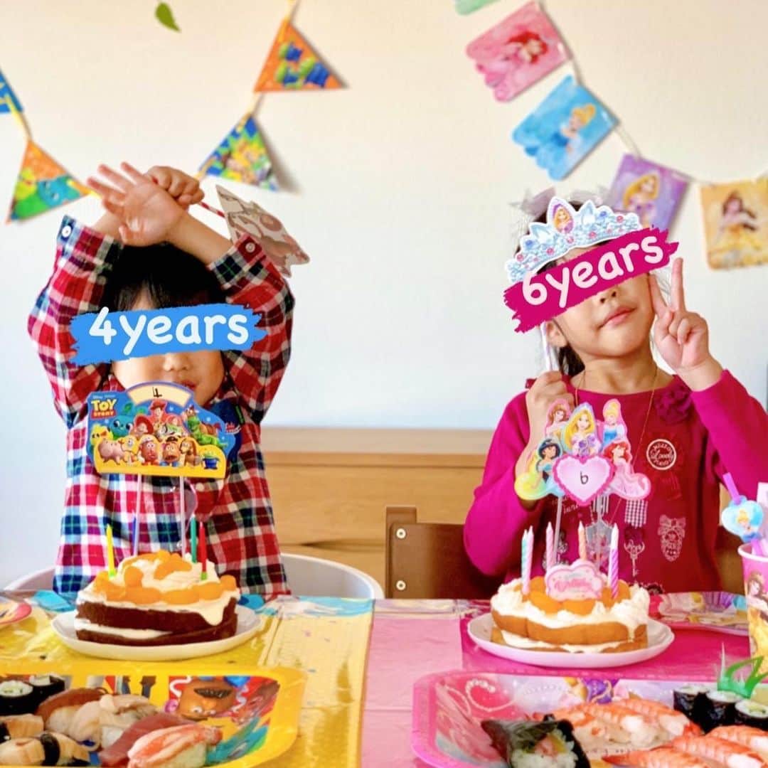 ochikeronさんのインスタグラム写真 - (ochikeronInstagram)「Kids’ Birthdays 🥳 They wanted to do on the same day 😅👍🏻 #1120 #1129 #daiso #birthdaydecoration」11月24日 19時24分 - ochikeron