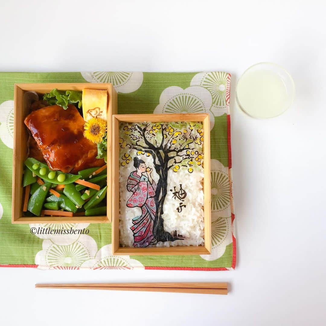 Little Miss Bento・Shirley シャリーのインスタグラム：「Seaweed cutting bento always have a special place in my heart. #littlemissbento」