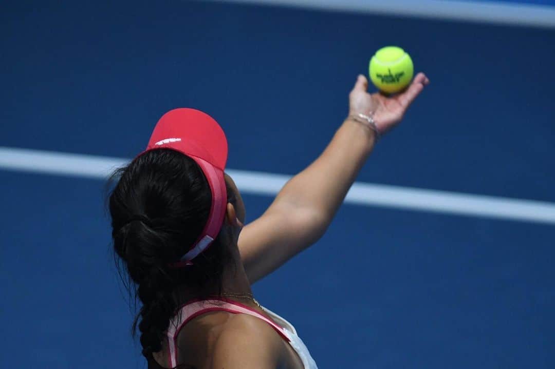 穂積絵莉のインスタグラム：「. 試合が恋しい。 . photo by @_koumei_ 👈📷 . #tennis #imissyou」