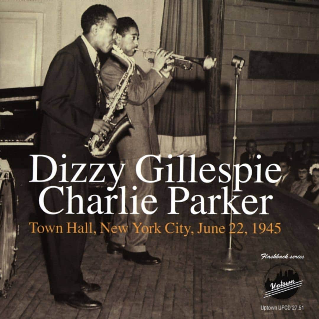 坪田塁のインスタグラム：「﻿ Dizzy Gillespie﻿ Charlie Parker﻿ Town Hall, New York City, June 22, 1945﻿ #nowplaying🎧」