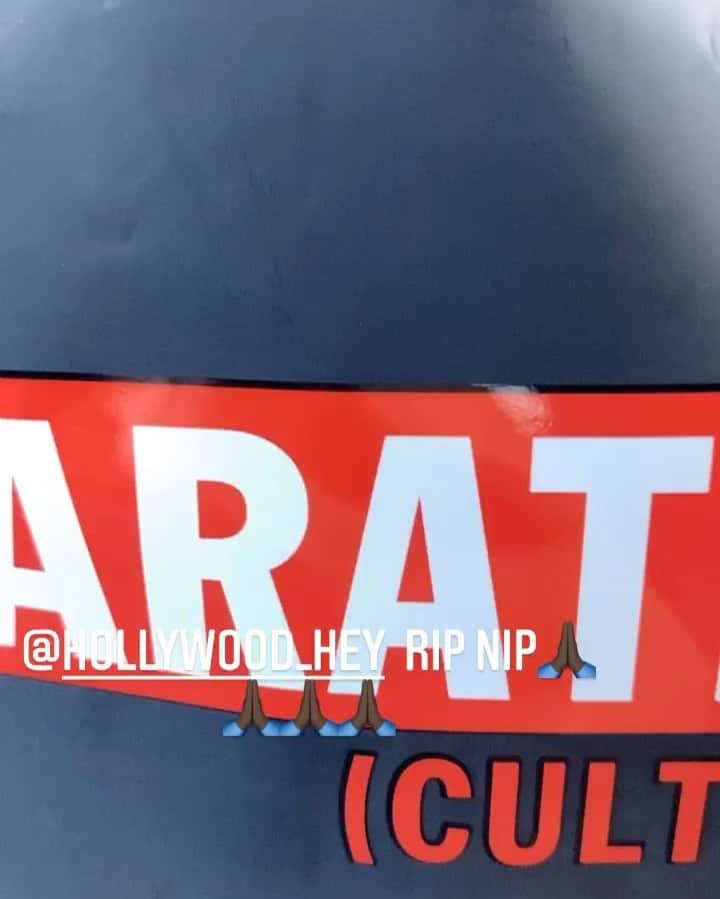 トニー・イエイヨーのインスタグラム：「Rip Nip 🙏🏿🙏🏿 ⛽️⛽️⛽️⛽️」