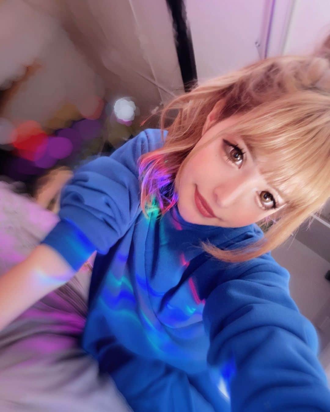 アンジェリカのインスタグラム：「❤︎ . さんま御殿見てくれた方 ありがとうございました🥺💋 . おやすみなさーい✌🏿✌🏿💜❤💙 . ❤︎」