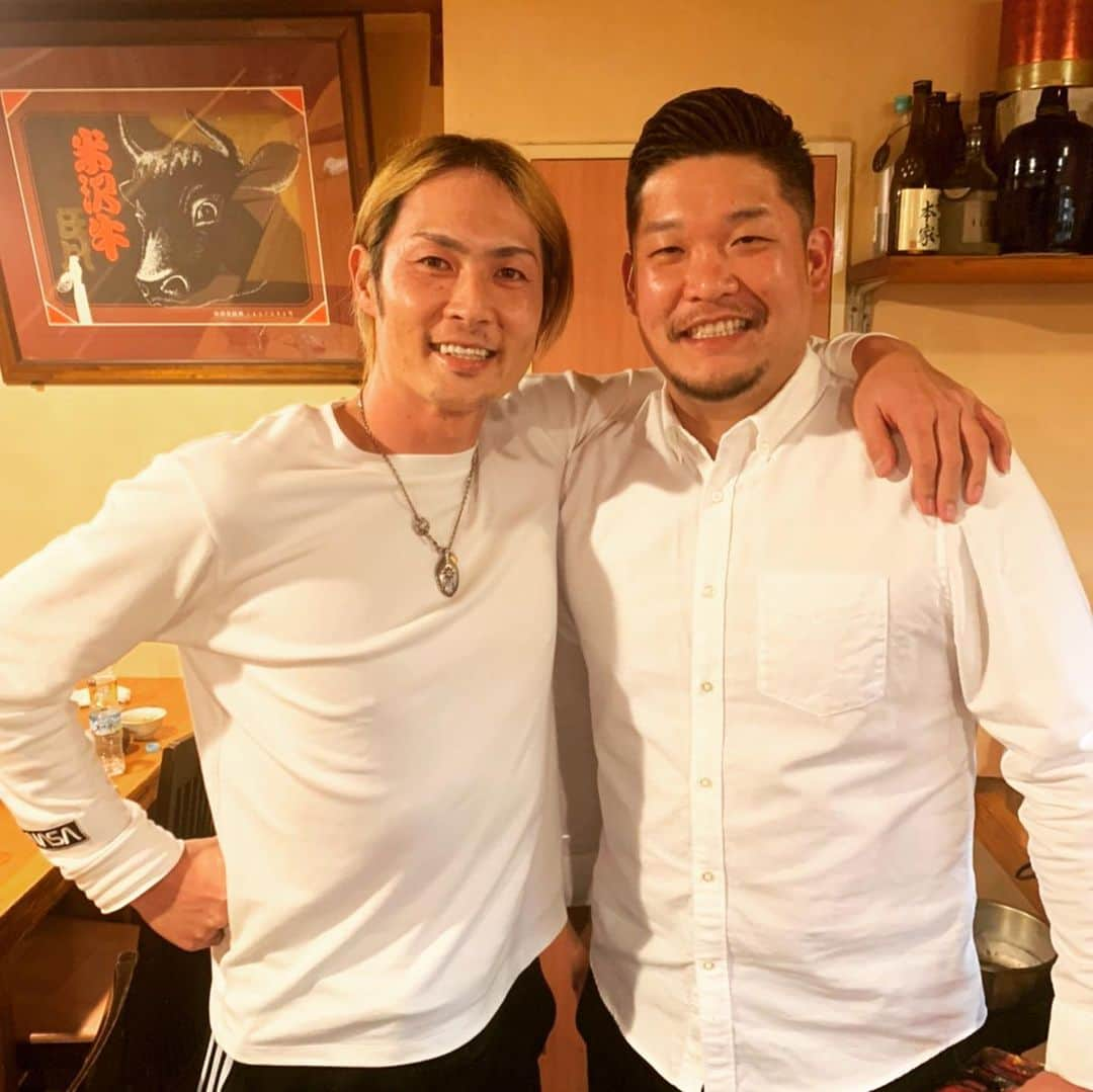 筒香嘉智のインスタグラム：「森本さん、石川さん。素晴らしい先輩と素晴らしい時間でした。ありがとうございました！」