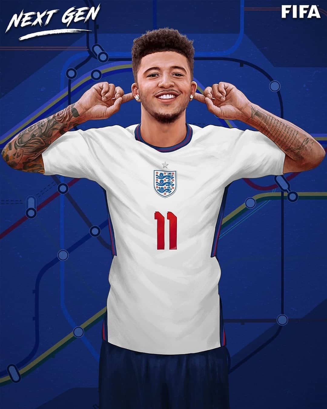 FIFAワールドカップさんのインスタグラム写真 - (FIFAワールドカップInstagram)「The #WorldCup’s #NextGen ✨🎨 A speeding train of a winger whose destination is always the penalty area 🚄💨  🏴󠁧󠁢󠁥󠁮󠁧󠁿 You can rely on @sanchooo10 to get you to the goal on time」11月25日 1時00分 - fifaworldcup
