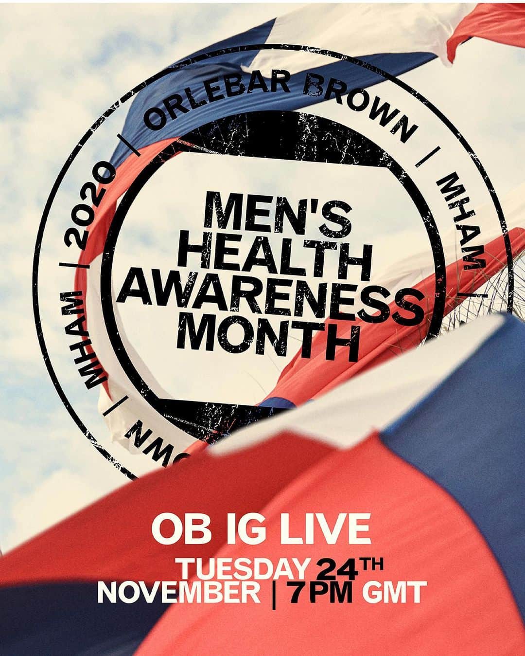 オールバーブラウンのインスタグラム：「Tune in at 7pm GMT this evening for an Instagram live with Life Coach @TheNakedProfessor, & mental health activist @IamBenWest. Together they'll be discussing 1 of the most important subjects of Mens Health Awareness Month - Suicide. Ben West campaigns to help spot the signs, navigate language for those in mental health crisis & ultimately spread awareness to help combat male suicide.  #OrlebarBrown #OBsAroundTheWorld」
