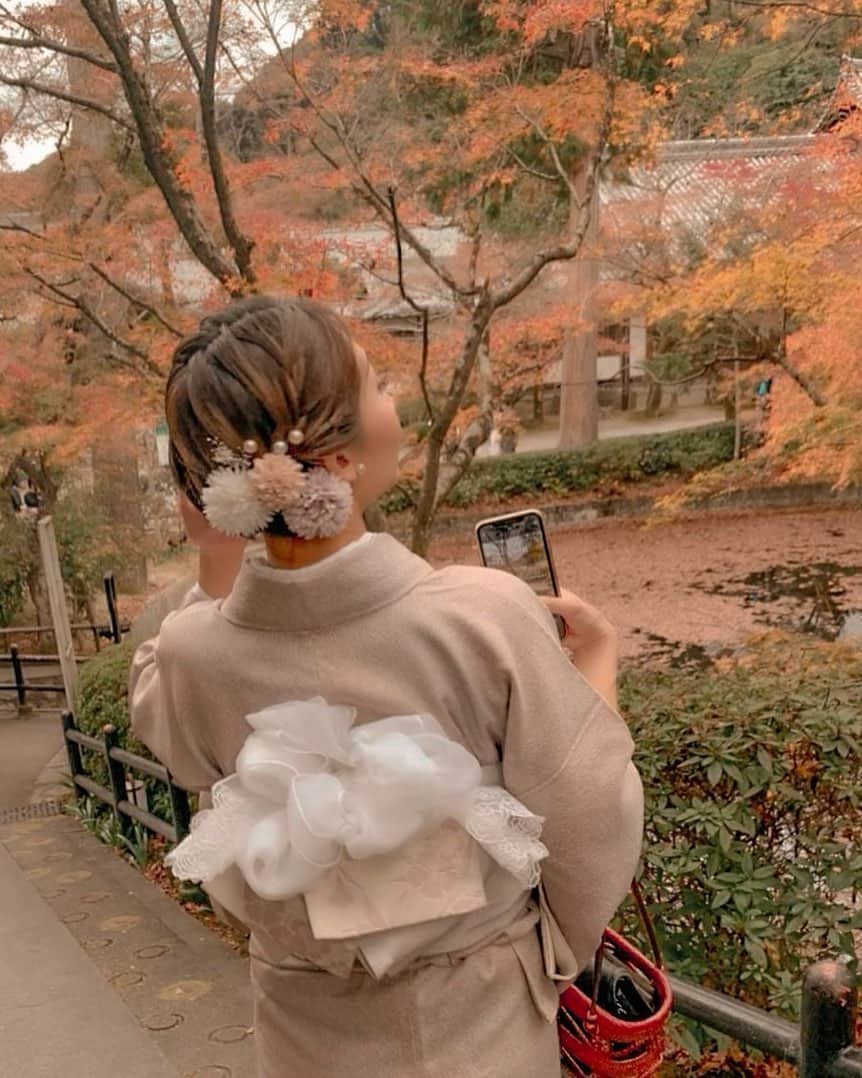 otoのインスタグラム：「🍁  #burlesque#burlesqueosaka #osaka#バーレスク#バーレスク大阪 #梅田#北新地#西梅田 #京都#着物#紅葉スポット#紅葉」