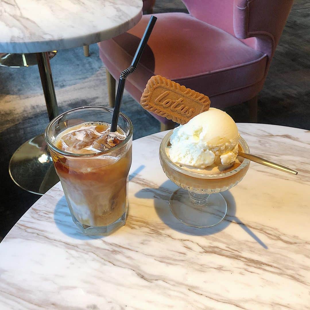 のインスタグラム：「˗ˋˏHOTEL SHE. KYOTOˎˊ˗  雰囲気おしゃれ過ぎたど🍨  #hotelshekyoto #hotelshe #icecream #京都カフェ #京都グルメ #京都旅行 #アフォガード #カフェ巡り」