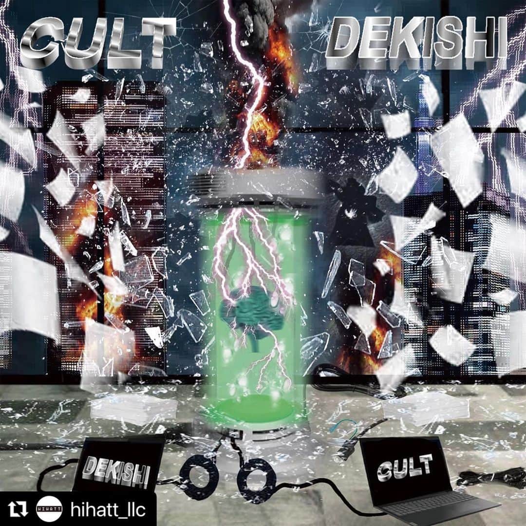 tofubeatsのインスタグラム：「#Repost @hihatt_llc DEKISHIの2nd Album『CULT』﻿ 2020年12月23日発売です！﻿ MIXはtofubeats、Masteringは得能直也さんです！﻿ DEKISHIの集大成となる渾身の作品です！🔥﻿ 是非チェックして下さい！」