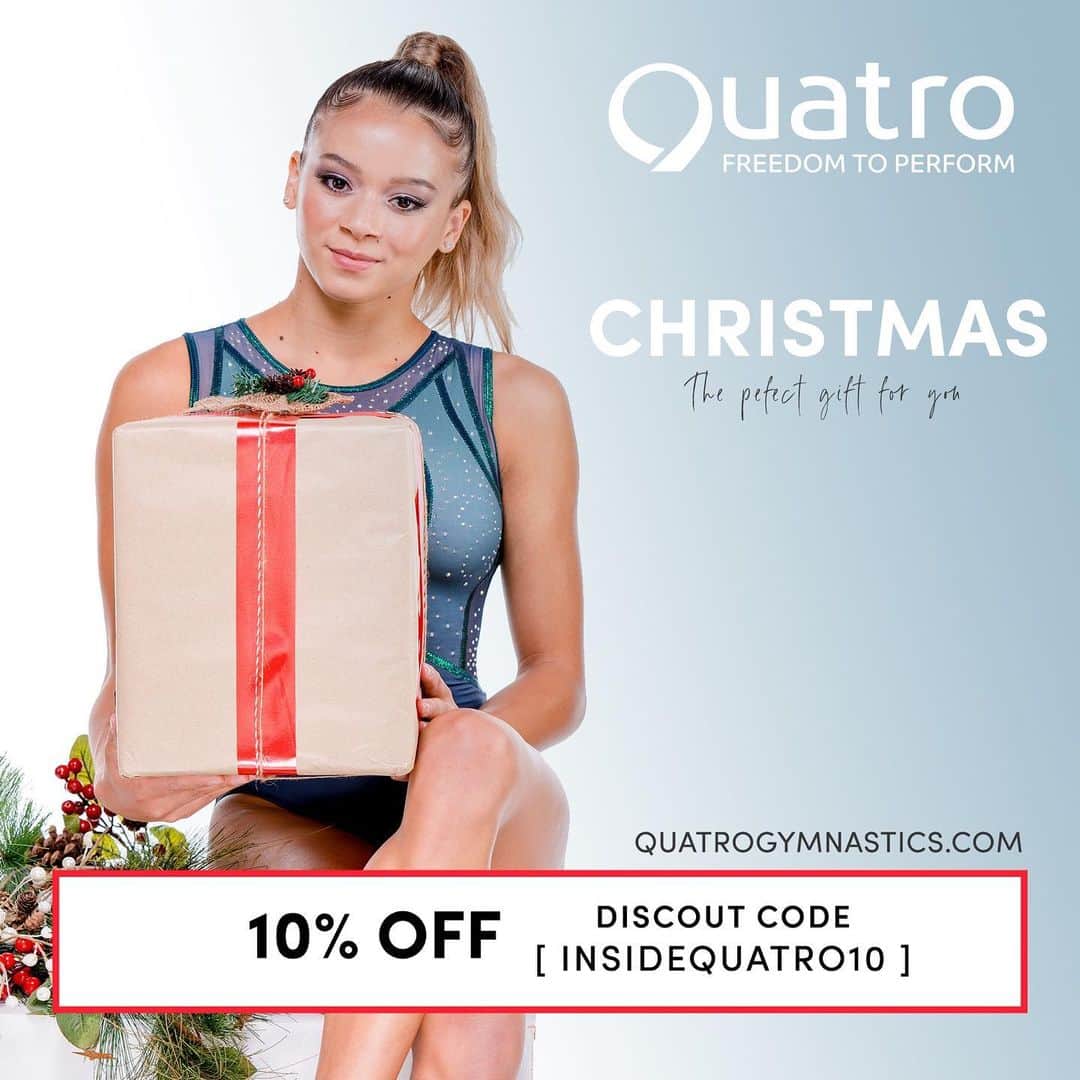 Inside Gymnasticsさんのインスタグラム写真 - (Inside GymnasticsInstagram)「#ad ❄️ The perfect holiday gift for the gymnast in your life! 🤸🏿‍♀️ Use discount code INSIDEQUATRO10 for 10% OFF your order 😃 Visit QuatroGymnastics.com and start shopping TODAY! @quatrogymnastics @quatrousa   #gymnastics #gymnast #leotards #leo #quatro #quatrogymnastics」11月20日 22時47分 - insidegym