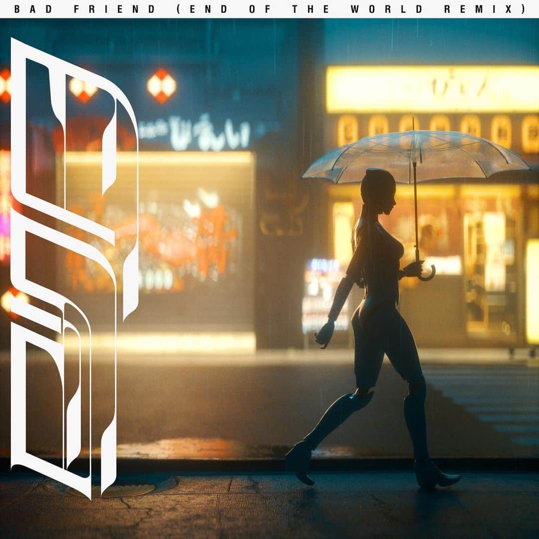 リナ・サワヤマのインスタグラム：「BAD FRIEND (@endoftheworldofficial remix) OUT NOW 🎉🎉🎉🎉🎉🎉🎉 link in stories ❤️❤️❤️❤️❤️」