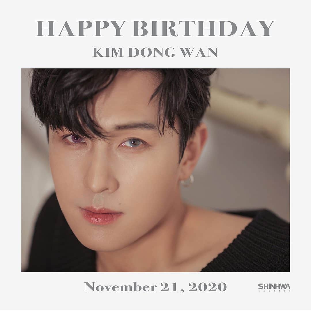 【公式】神話（SHINHWA）のインスタグラム：「2020.11.21 HAPPY BIRTHDAY TO DONG WAN❤  #신화 #김동완 #생일축하합니다 #SHINHWA #KIMDONGWAN #HAPPY_BIRTHDAY」