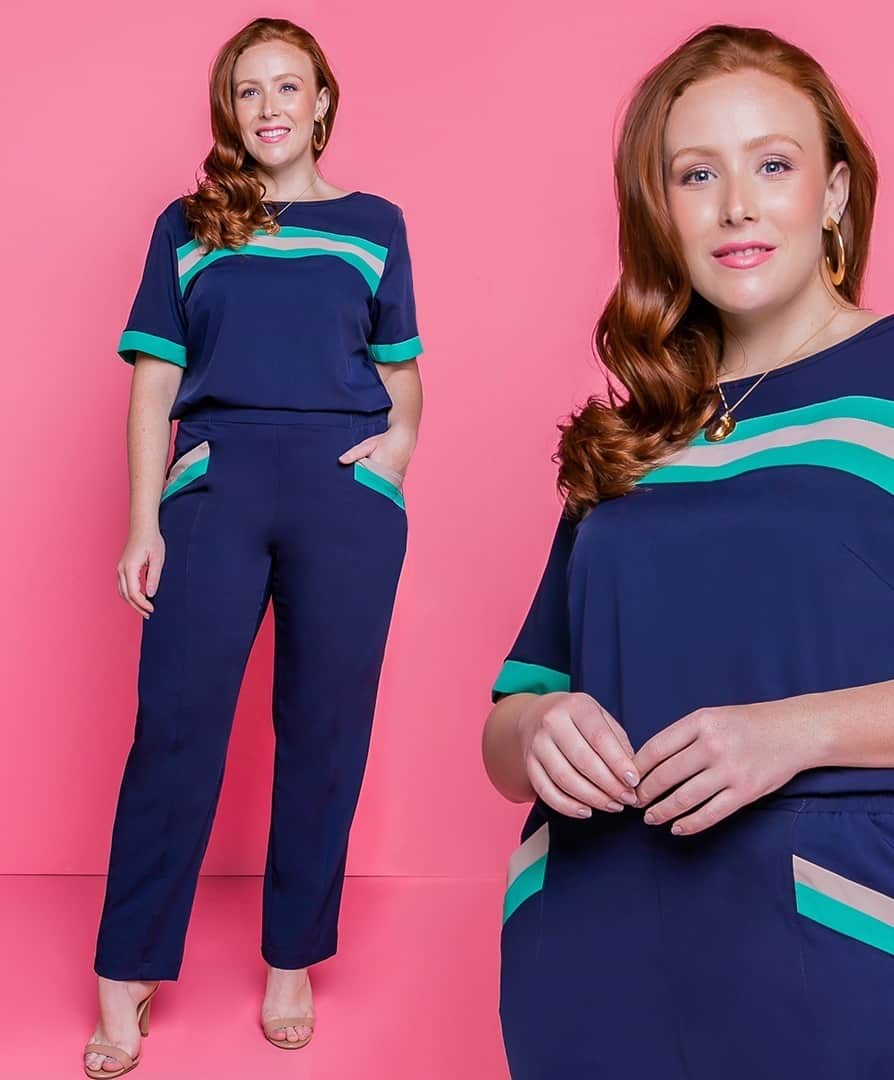 DECÊNCIAのインスタグラム：「O mix de cores vibrantes ficou alegre e cheio de estilo! 💙💚 Em qual tendência você vai apostar neste verão? #decencia #modaplussize #plussizeonline #plussize」