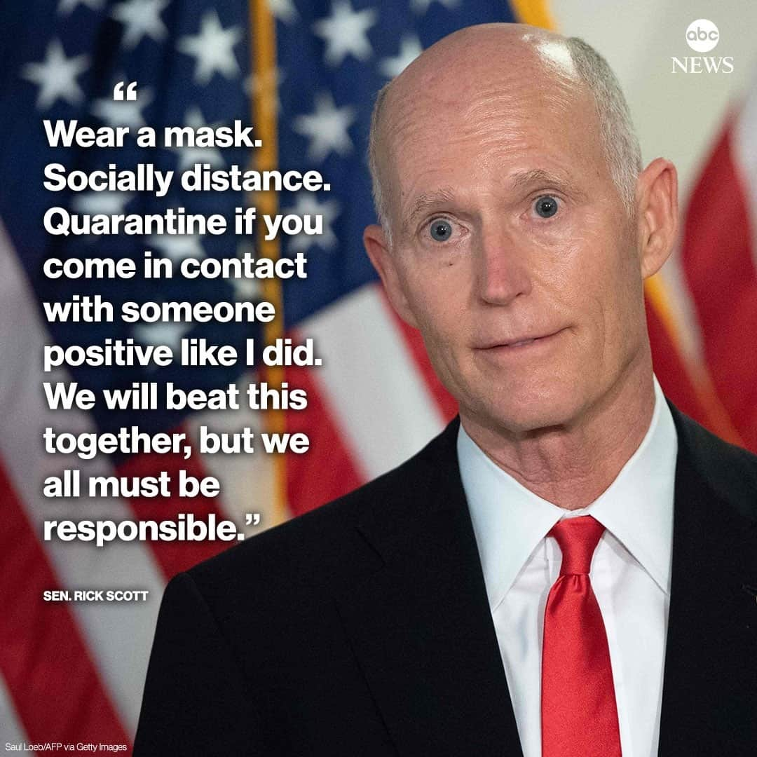 ABC Newsさんのインスタグラム写真 - (ABC NewsInstagram)「NEW: Sen. Rick Scott tests positive for COVID-19—the eighth member of Congress to test positive just this week. #rickscott #covid19 #coronavirus #congress ⁠ ⁠ Read the latest headlines on the pandemic at LINK IN BIO.」11月21日 0時09分 - abcnews