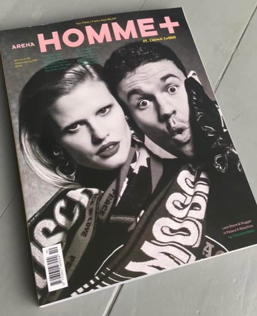 ジェレミー・スコットさんのインスタグラム写真 - (ジェレミー・スコットInstagram)「HOLY LARA STONE !!! 🤠@lara_stone WEARING @palaceskateboards x @moschino ON THE COVER OF @thehommeplusmag STYLED BY @claudiaasinclair 📸  @charlottemwales  MADE WITH✌🏼&❤️ !」11月21日 1時20分 - jeremyscott