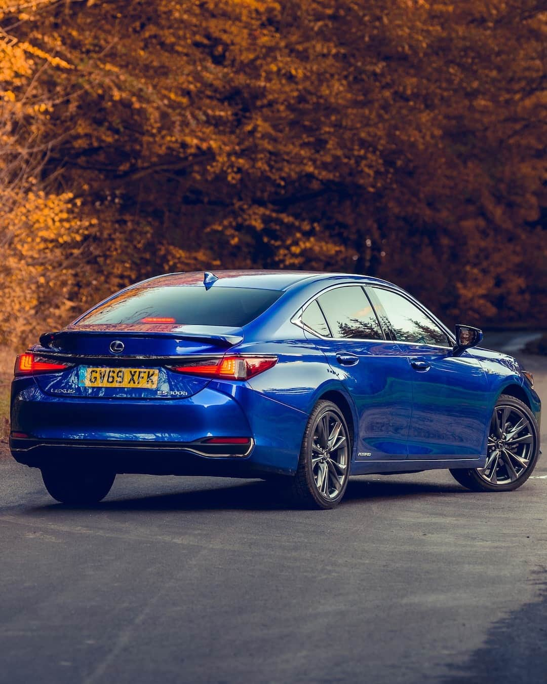 Lexus UKさんのインスタグラム写真 - (Lexus UKInstagram)「What do you think of the #LexusES F Sport in Azure Blue?  Photo credit: @Jayson.Fong  #Design #CarDesign #Automotive #Lexus #LuxuryTravel #Carsofinstagram #Autumn #AutumnLeaves #AutumnVibes」11月21日 2時00分 - lexusuk