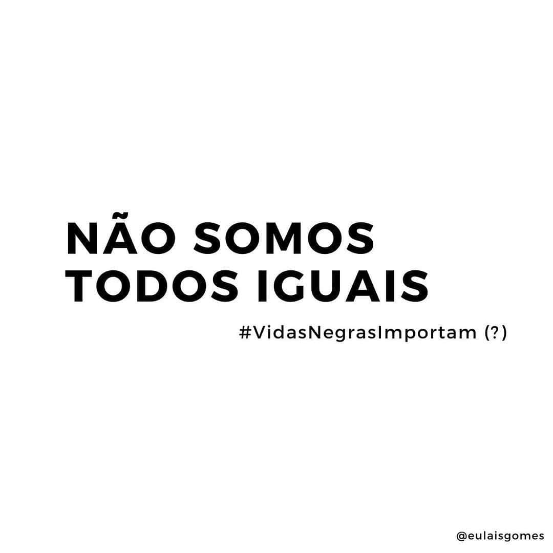 Giovanna Ewbankさんのインスタグラム写真 - (Giovanna EwbankInstagram)「#Repost @eulaisgomes Não. Não somos todos iguais. Nunca fomos. Talvez nunca seremos. Enquanto todo mundo preparava seu postzinho de consciência humana, de que o sangue que corre nas veias é o mesmo, de que Deus nos fez iguais, de que vidas negras importam... mais um homem preto foi morto no Atacadão/Carrefour. Sim, aquele mercado que já matou outros homens negros. Na véspera da consciência negra. As imagens da sua morte brutal estão rodando a web.   Eu poderia fazer perguntas como: Alguma vez você perdeu o emprego por conta da sua cor? Ou pelo cabelo? Alguma vez você foi seguido em uma loja por seguranças por mais arrumado q estivesse? As pessoas escondem a bolsa quando te veem? Atravessam a rua com medo de você? Te indicam sempre o elevador de serviço? Te revistam em toda e qualquer ocasião? Mas, para além disso, vou fazer uma pergunta que parece idiota, mas é bem atual: Alguma vez você teve pavor de entrar em uma rede de supermercado por medo de morrer?  Tudo isso para explicar o óbvio: Não somos todos iguais! E se de uma vez por todas a branquitude parar de usar essa frase para não enxergar tudo o que acontece nesse país escravocrata, se ao invés de jogar o problema pra debaixo do tapete e minimizar cada questionamento, cada conquista... Se as pessoas realmente se importassem com a nossa causa, a nossa luta e principalmente com a nossa vida ao invés de ignorar tudo o que a gente fala ou faz pq não sente na pele, talvez a gente evoluísse de maneira mais rápida.   Estamos cansados. Exaustos. De apanhar, de lutar, de morrer, de viver com medo. Estamos cansados inclusive desse mês, desse dia q nos engatilha tanto, que é extremamente cansativo... Mas resistimos! Pq resistir é uma arte do nosso povo. Seguimos, pq não queremos que Alberto seja mais um, pq não queremos ser os próximos.  A pauta racial foi o segundo assunto mais discutido no mundo em 2020. E João Alberto Silveira foi espancado até a morte na véspera da consciência negra. Não. Não somos todos iguais. E você, no seu lugar de privilégio, precisa fazer alguma coisa além de dizer que vidas negras importam.  Precisa se importar de verdade.」11月21日 2時42分 - gioewbank