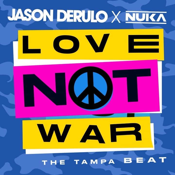 ジェイソン・デルーロのインスタグラム：「Stream “Love Not War” out now on all platforms! @nuka.music」