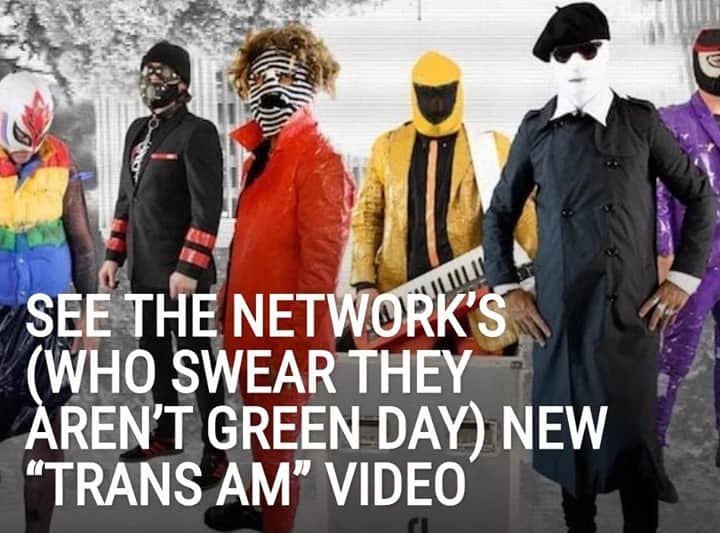 のインスタグラム：「WATCH: @GreenDay definitely had nothing to do with @thenetwork's chaotic new video for “Trans Am”⁠ LINK IN BIO⁠ .⁠ .⁠ .⁠ #thenetwork #transam #greenday #altpress #alternativepress」