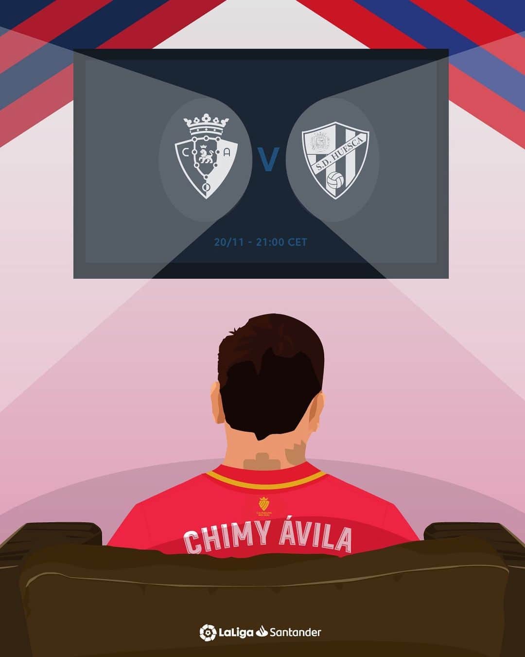 LFPさんのインスタグラム写真 - (LFPInstagram)「#OsasunaHuesca is a special game for @chimy_avila! 💯  ¡El #OsasunaHuesca es un partido especial para Chimy! 💯  #LaLiga #LaLigaSantander #Osasuna Huesca #Football #YouHaveToLiveIt #HayQueVivirla」11月21日 3時54分 - laliga