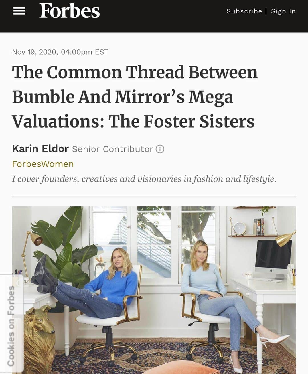 サラ・フォスターさんのインスタグラム写真 - (サラ・フォスターInstagram)「I never wanted to work with my sister. I was perfectly happy being a d list actress. She forced me to write a show with her 6 years ago which began our working relationship. We fight all the time and I disagree with most of her life choices (except Simon), but there is nobody I’d rather be on this journey with.」11月21日 3時56分 - sarafoster