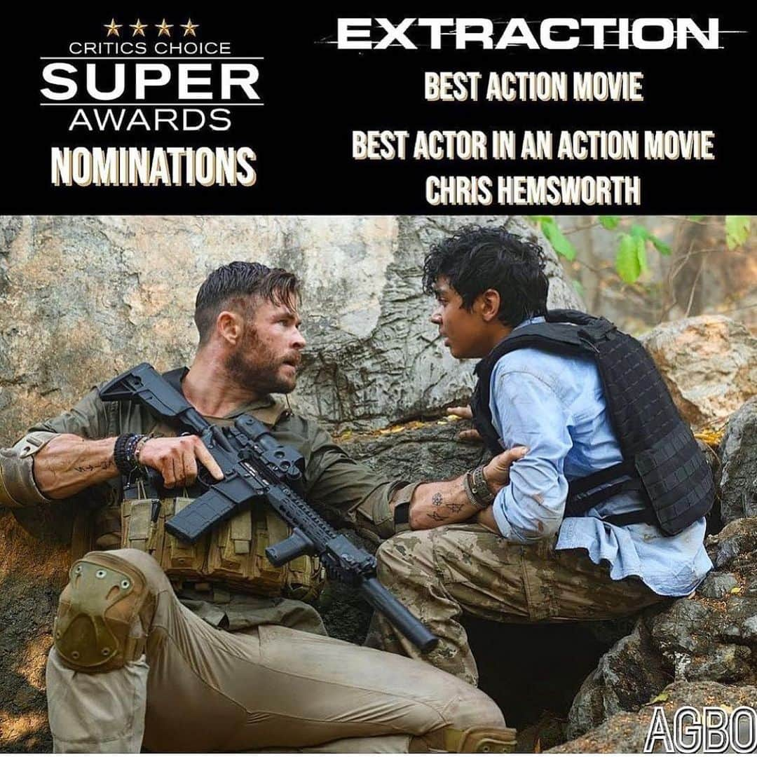 クリス・ヘムズワースさんのインスタグラム写真 - (クリス・ヘムズワースInstagram)「So thankful for the nominations in the inaugural critics choice super awards honouring action,super hero, science fiction/fantasy, horror and animation! Amazing to see the genre recognition! Endless thanks to the incredible cast and crew that we had on this film 🙏🙏👊👊 @samhargrave @netflix @agbofilms  @rudhrakshjaiswal1 @randeephooda  @dkharbour @golfarahani @therussobrothers #criticschoicesuperawards」11月21日 4時19分 - chrishemsworth