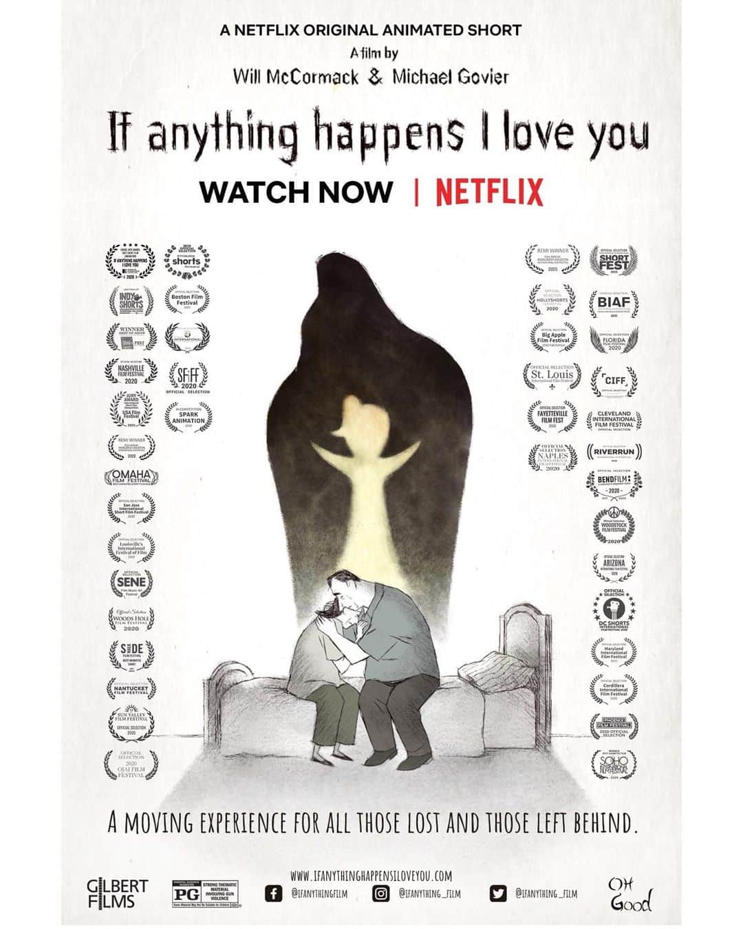 キャサリン・メーニッヒのインスタグラム：「So proud of my dear friend @willmccormack for making this beautiful film.  For anyone who has lost a loved one, #IAHILY is a MUST WATCH. Now available on Netflix @ifanything_film」