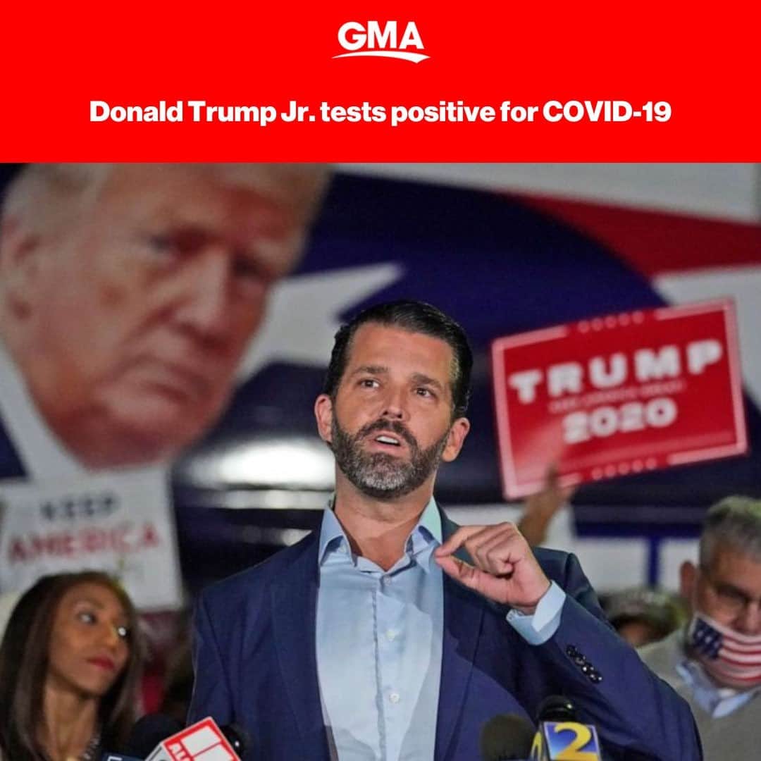 Good Morning Americaさんのインスタグラム写真 - (Good Morning AmericaInstagram)「JUST IN: Donald Trump Jr. has tested positive for COVID-19.  Link in bio for the latest.」11月21日 8時11分 - goodmorningamerica