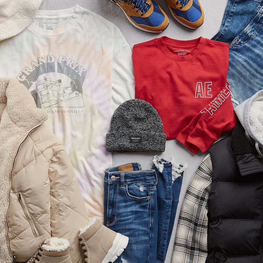 のインスタグラム：「Layers & layers of cozy-cool ‘fits for all your ⛄️ adventures」