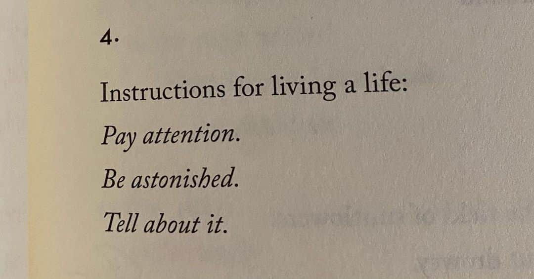 のインスタグラム：「thank you Mary Oliver」