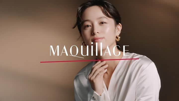 清野菜名のインスタグラム：「資生堂「MAQuillAGE」新CMがOAになりました🙌 よろしくお願いします😊  #MAQuillAGE #資生堂 #清野菜名」