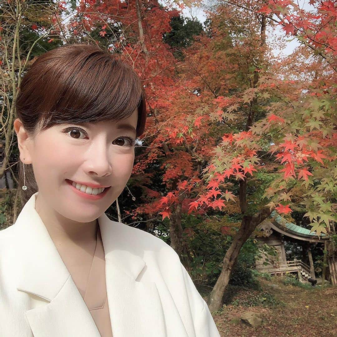 新垣泉子さんのインスタグラム写真 - (新垣泉子Instagram)「竈門神社の紅葉☆  #今が見頃 #太宰府　#神社 #竈門神社 #竈門神社紅葉 #鬼滅の刃 #鬼滅の刃で注目の場所 #昨日のお天気でご紹介 #絵馬がすごいです #tnc #アナウンサー」11月21日 9時55分 - motoko.arakaki