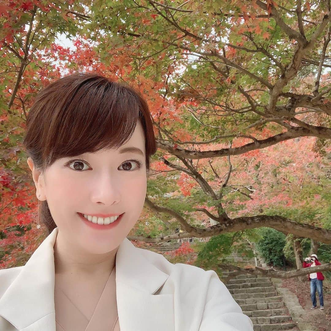 新垣泉子さんのインスタグラム写真 - (新垣泉子Instagram)「竈門神社の紅葉☆  #今が見頃 #太宰府　#神社 #竈門神社 #竈門神社紅葉 #鬼滅の刃 #鬼滅の刃で注目の場所 #昨日のお天気でご紹介 #絵馬がすごいです #tnc #アナウンサー」11月21日 9時55分 - motoko.arakaki