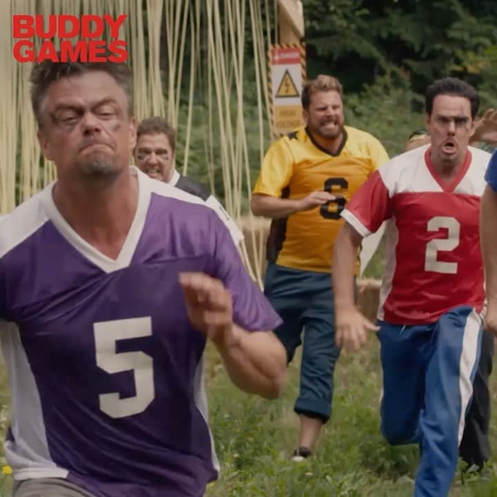ジョシュ・デュアメルのインスタグラム：「The harder you play, the badder and wilder the Buddy Games become. Now playing in theatres! And don’t forget to buy or rent it on Digital & DVD Nov 24 (link in bio)」