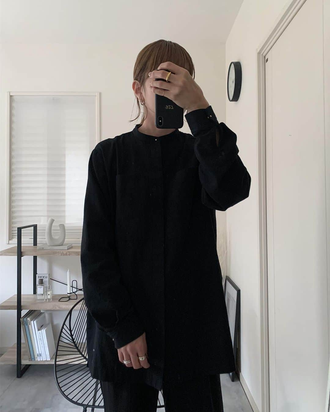 Mie Kawanoのインスタグラム：「久しぶりのハイトーンカラーに 少しそわそわ♡ tops @canaljean #canaljean pants #6beautyandyouth  boots #mm6 #coordinate #code #instafashion #instagood #コーデ」