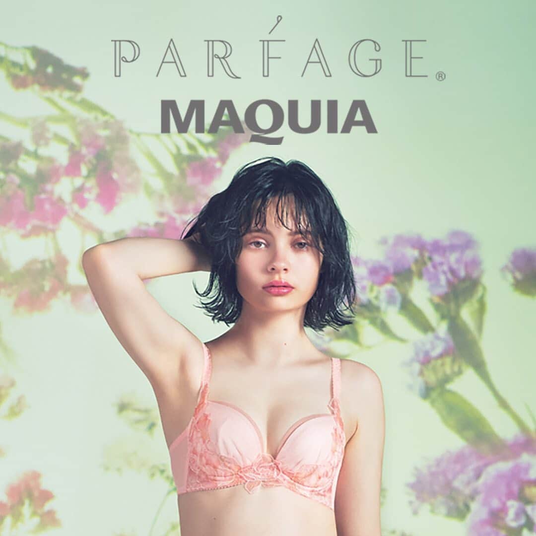 WACOAL_PARFAGEさんのインスタグラム写真 - (WACOAL_PARFAGEInstagram)「「花をまとう」私のランジェリー。 .  雑誌MAQUIA（11/21発売 1月号）にパルファージュが掲載。新作25シリーズを紹介してます。ぜひチェックしてね❤️ . . #parfage #wacoal_parfage #wacoal #lingerie #ワコール #パルファージュ #MAQUIA #マキア」11月21日 12時30分 - wacoal_parfage