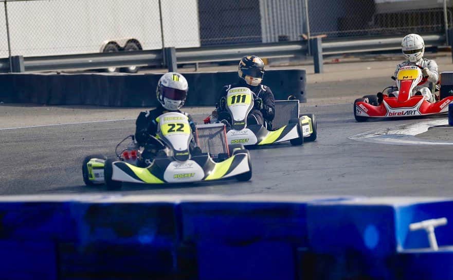 のインスタグラム：「@rocket_msport out in force yesterday for the @pgr_karting track day @calspeed_karting. @nicky_hays giving it some as always, great sharing the track with you mate. #vortexengines #karting #」