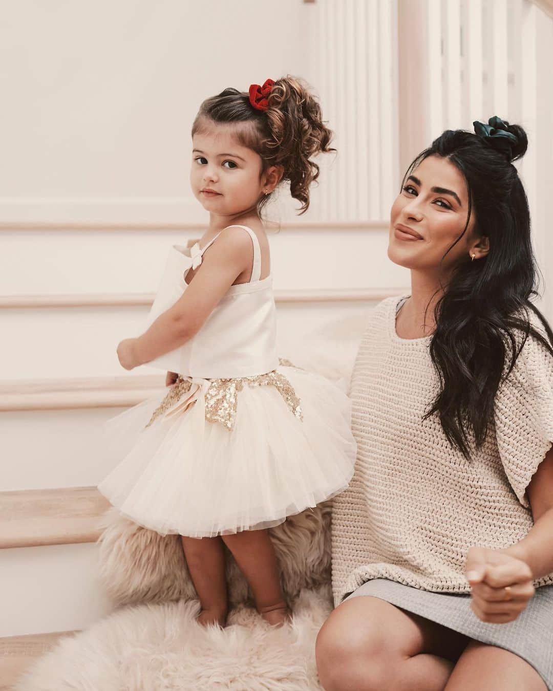 Sazan Hendrixさんのインスタグラム写真 - (Sazan HendrixInstagram)「My teeny.. my tiny.. my teeny teeny tiny..! 💓 Our mommy and me #SazanXWildprimrose hair collection is now in stores only at @walmart!!! 🎉 We shot this a couple of months ago and it was so sweet doing this with my curly haired cutie (and Amari in my belly!) I’ll forever cherish this ❤️ We hope you love the collection just as much as we do! These are just a few pieces and I can’t wait for you to see more 🤗 P.S which pic is killing you the most 🤣💀 @conair @scunci #sazanxconair #sazanxscunci #teenyandme #happyholidays」11月22日 1時01分 - sazan