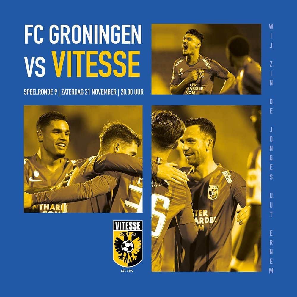 フィテッセさんのインスタグラム写真 - (フィテッセInstagram)「MATCHDAY  Back at it again ▶️ @eredivisie   #Vitesse #grovit」11月21日 16時46分 - mijnvitesse