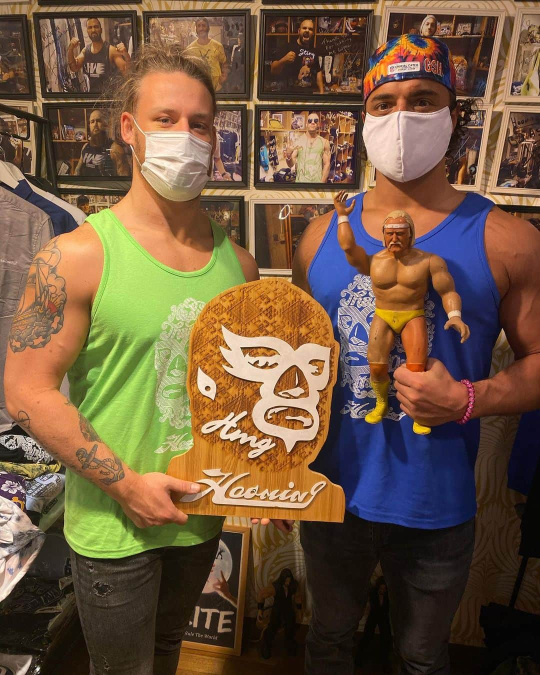 デビッド・フィンレーのインスタグラム：「Congrats to @haoming_mask on 10 years of making the coolest clothing.  • • • #njpw #njpwworld #newjapanprowrestling #新日本プロレス #finjuice #davidfinlay  #デビッドフィンレー #prowrestling #wrestling #iwgp #professionalwrestling #njwtl #worldtagleague #tagteam #tagteamwrestling #フィンレー #haoming #10years #shibuya」