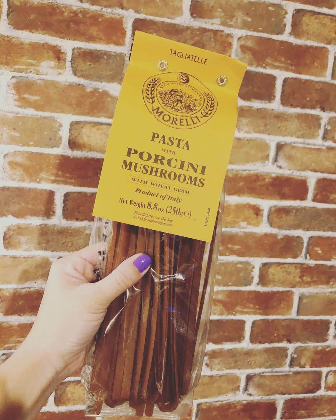 木村真野のインスタグラム：「ポルチーニ❤️ #fromNYC #thankyou #friend #tokuchan #happy #love #pasta」