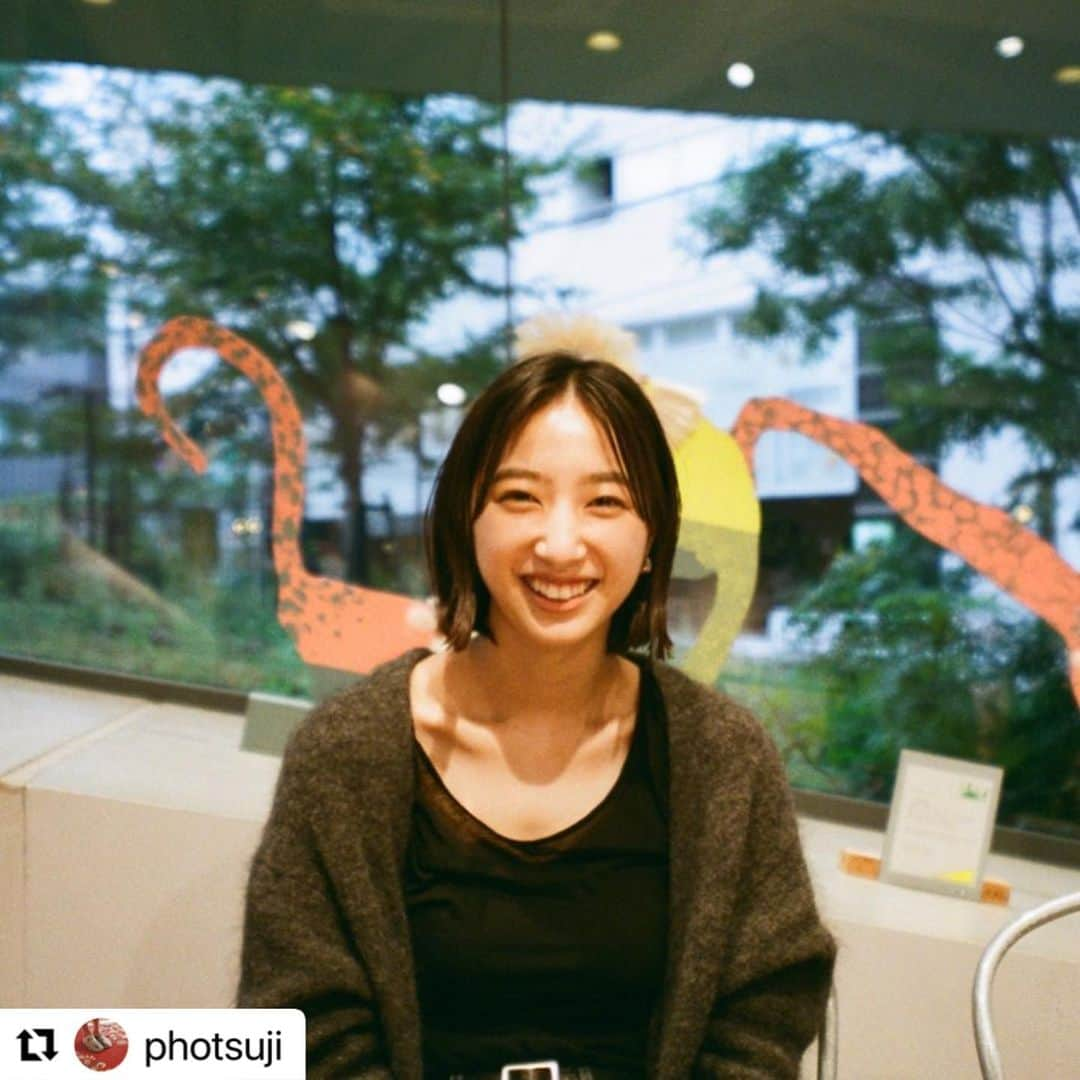 坂東希さんのインスタグラム写真 - (坂東希Instagram)「@photsuji さんとお茶した時の笑笑！ 今日は久々のオフでゆっくり出来ました🍃 回復🐶」11月21日 19時17分 - nozomibando_official