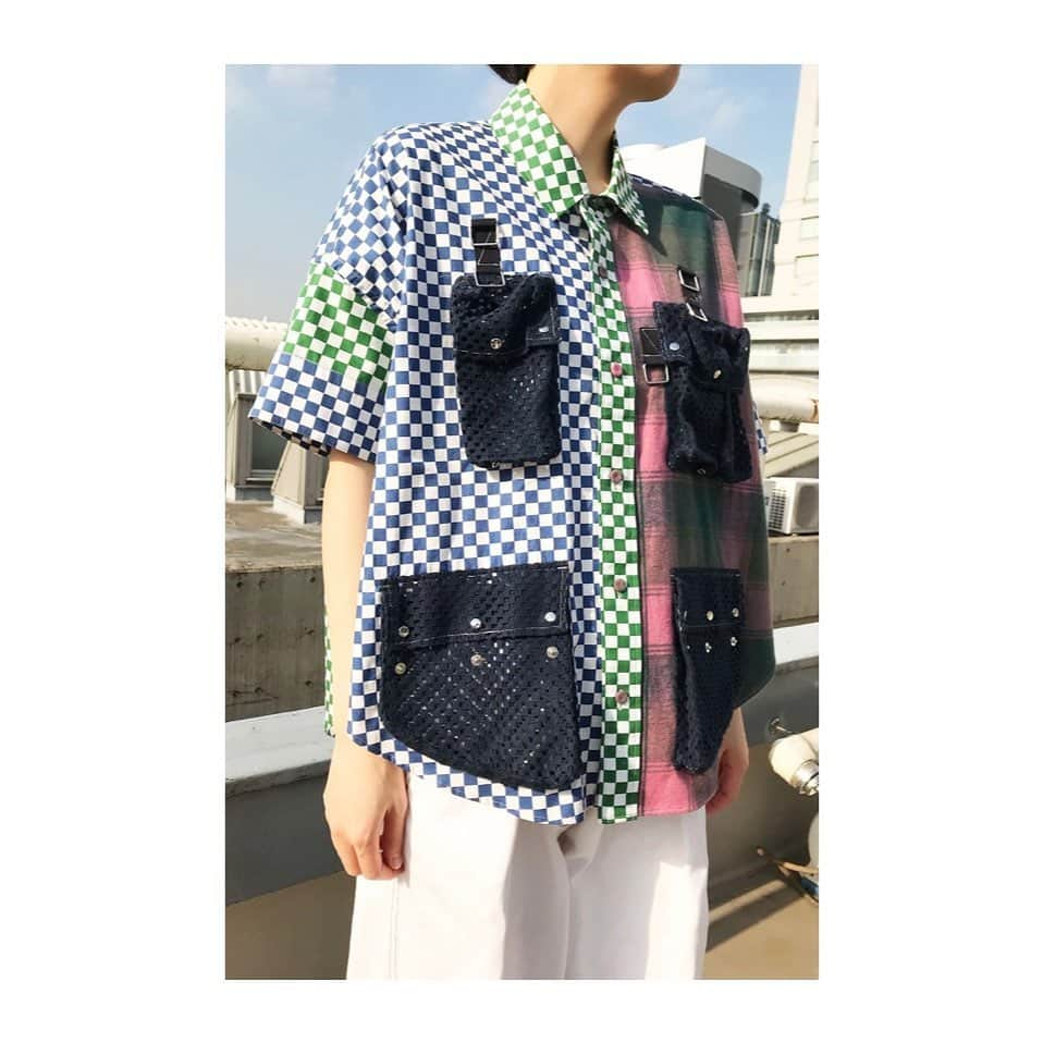 ジュリアン デイヴィッドさんのインスタグラム写真 - (ジュリアン デイヴィッドInstagram)「Circular multi-pocketed Shirt “Checker Check”Patchwork worn by the coolest @maikoshiohara」11月21日 21時08分 - davidjulien