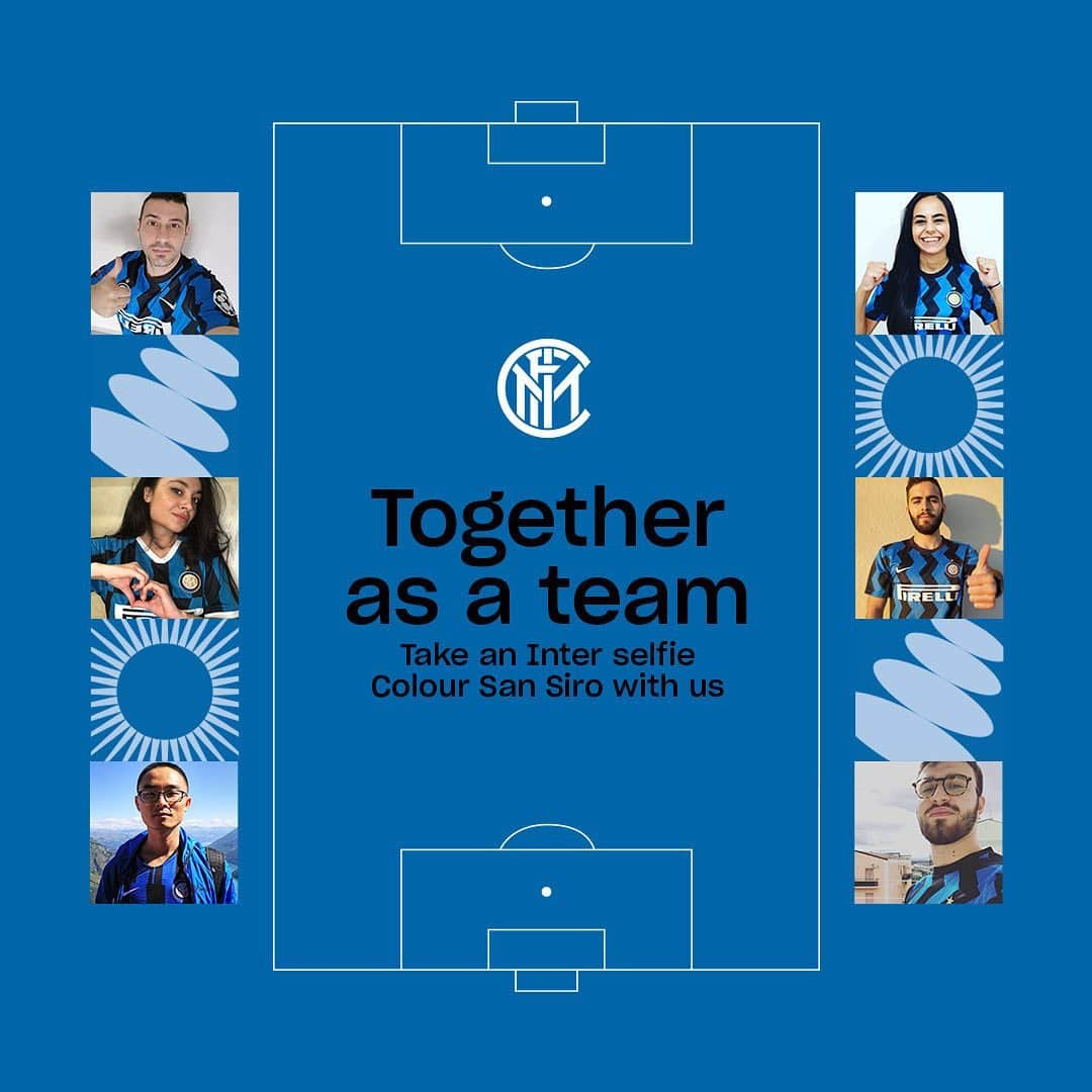 インテルナツィオナーレ・ミラノさんのインスタグラム写真 - (インテルナツィオナーレ・ミラノInstagram)「TOGETHER AS A TEAM ⚫️🔵 Take a Nerazzurri selfie Post it on Facebook, Instagram or Twitter mentioning #TogetherAsATeam and tag @inter You could see yourself pitchside with us! #Inter #ForzaInter #InterFans #Football」11月21日 22時19分 - inter