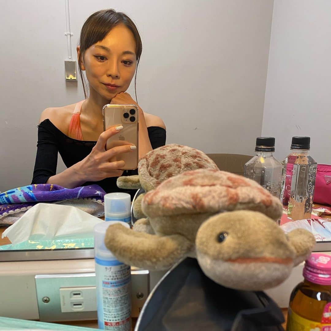 上野水香さんのインスタグラム写真 - (上野水香Instagram)「スタッフさん、わたしの🐢カメのロピのために衣装とお揃いの席を用意してくれてありがとぅ❣️❣️ 何ともシックなシートでございます💺 そのお心遣いがとても嬉しーーー❗️  すいません、🐢post失礼します🙇‍♀️💦」11月21日 23時03分 - mizukaueno