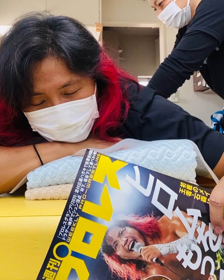 高橋ヒロムのインスタグラム：「【WEEKLY PRO-WRESTLING now on sale!】  #週プロ #njbosj」