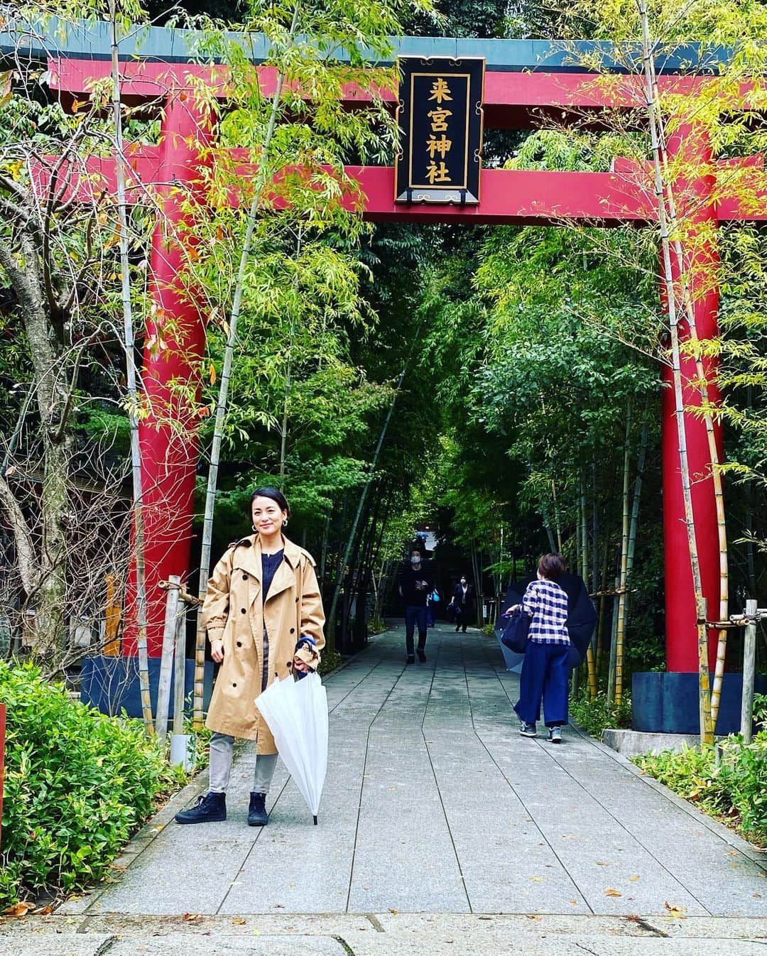 桃生亜希子さんのインスタグラム写真 - (桃生亜希子Instagram)「温泉の帰りに寄った来宮神社⛩。 　樹齢2000年以上という大楠に会いに行って来ました。 　落ち葉がハート型に集められていたり、蛇が祀られている池があったり、とてもユニークでパワーを感じる神社でした。🙏✨  #大楠　#来宮神社 #温泉旅行　#パワースポット #旅行 #trip #travel」11月21日 22時55分 - pinokosugar